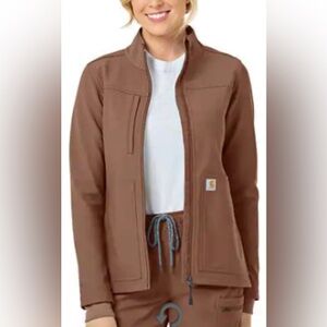 Carhartt Women’s Rugged Flex Peak Bonded Fleece Scrub Jacket